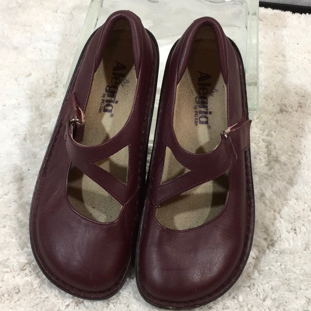 Alegria leather Mary Janes
